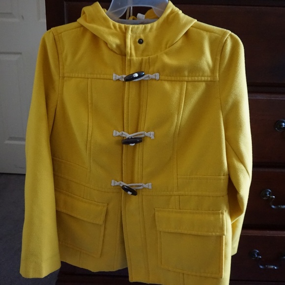 Old Navy Jackets & Blazers - Old Navy Yellow Toggle Jacket